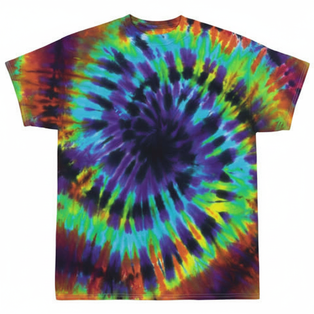 Black Rainbow Whirlpool Tie Dye T Shirt – Hippie Shop