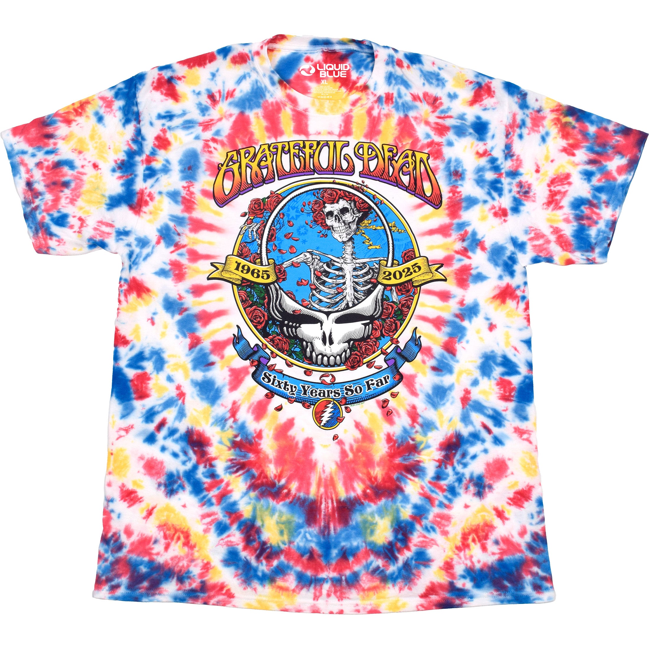 Grateful Dead Sixty Years So Far Tie Dye T Shirt – Hippie Shop