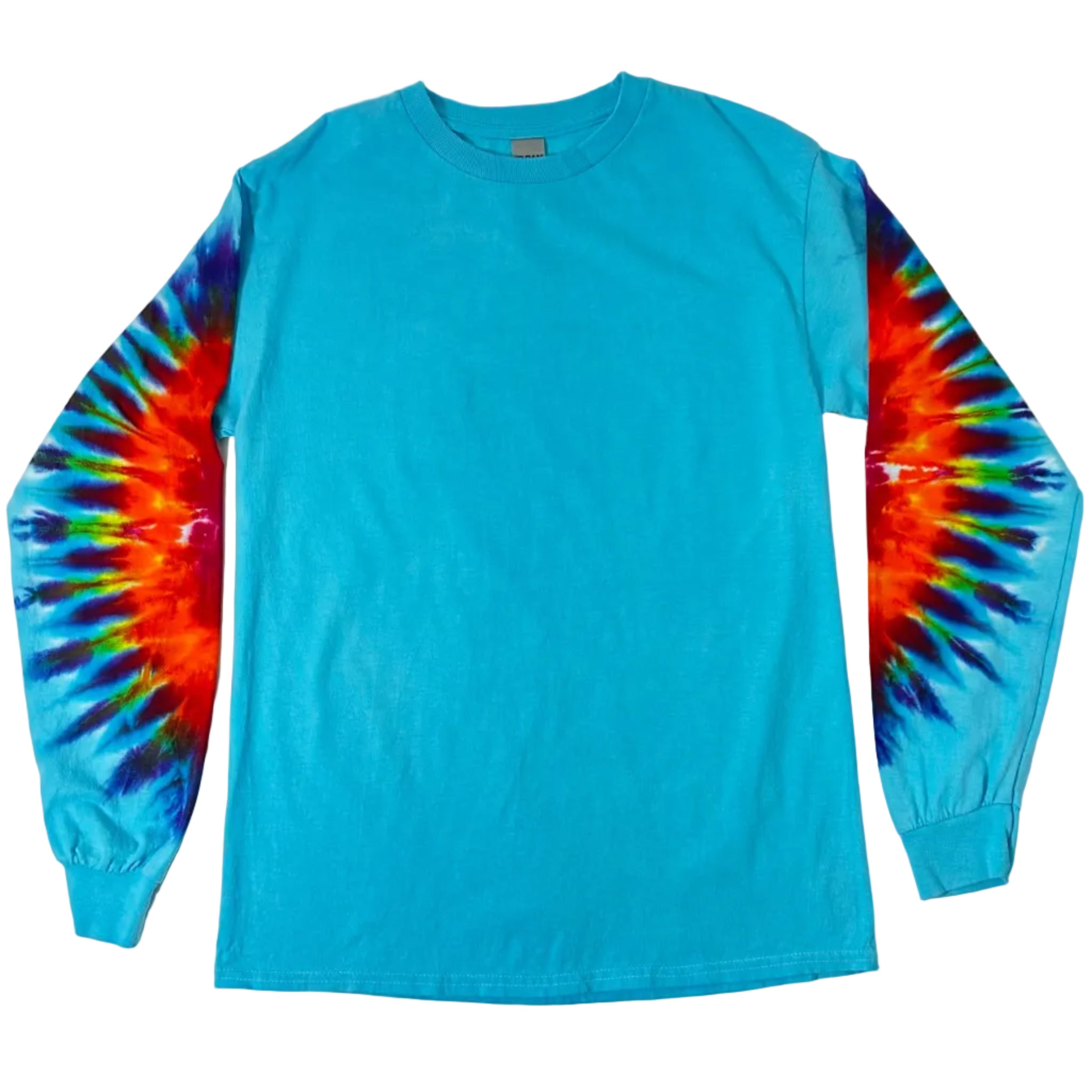 Turquoise Horizon Long Sleeve Tie Dye T Shirt – Hippie Shop