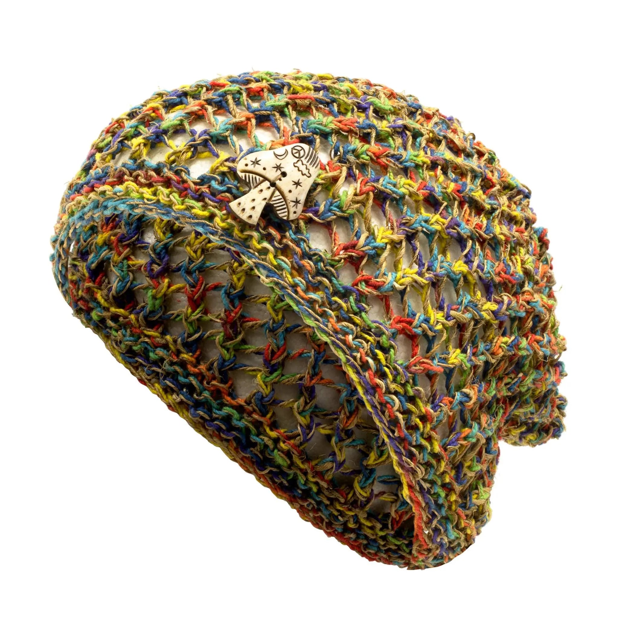 Honeycomb Mushroom Hemp Hat – Hippie Shop display picture 3