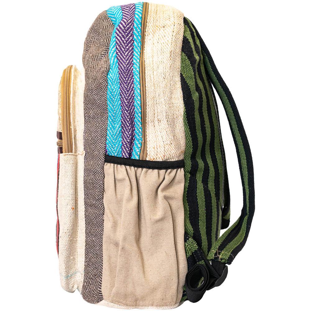 Earthly Essence Hemp and Patchwork Backpack | Hippie Shop