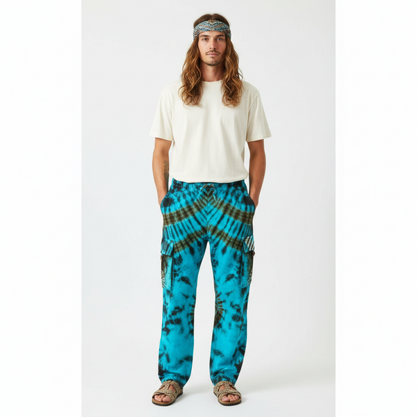 Delta Blues Tie Dye Cargo Pants