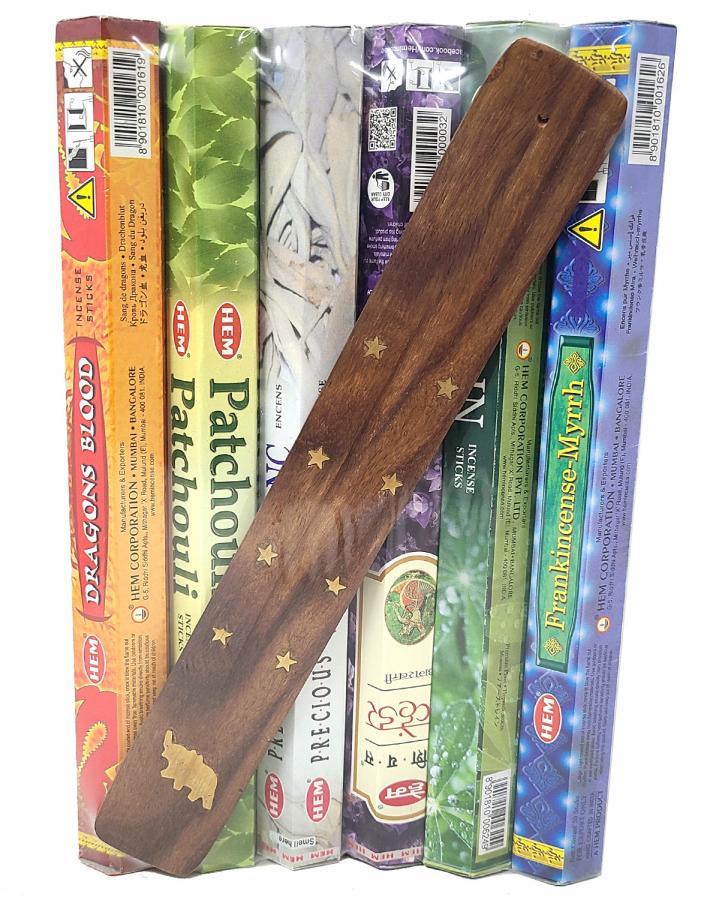 Hem Incense Most Popular Assortment with Incense Burner