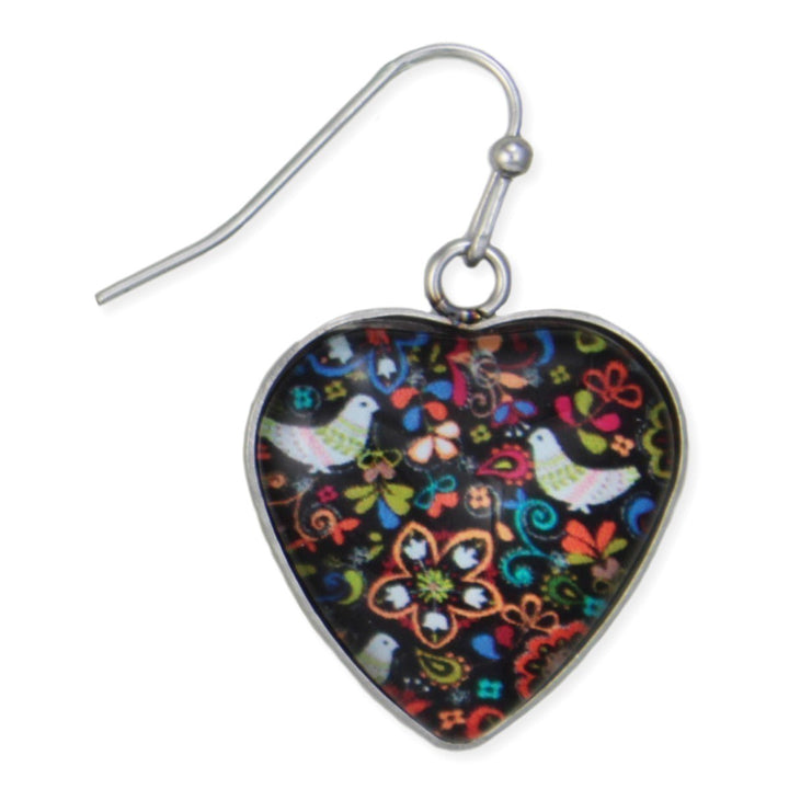 Retro Love Floral Earrings