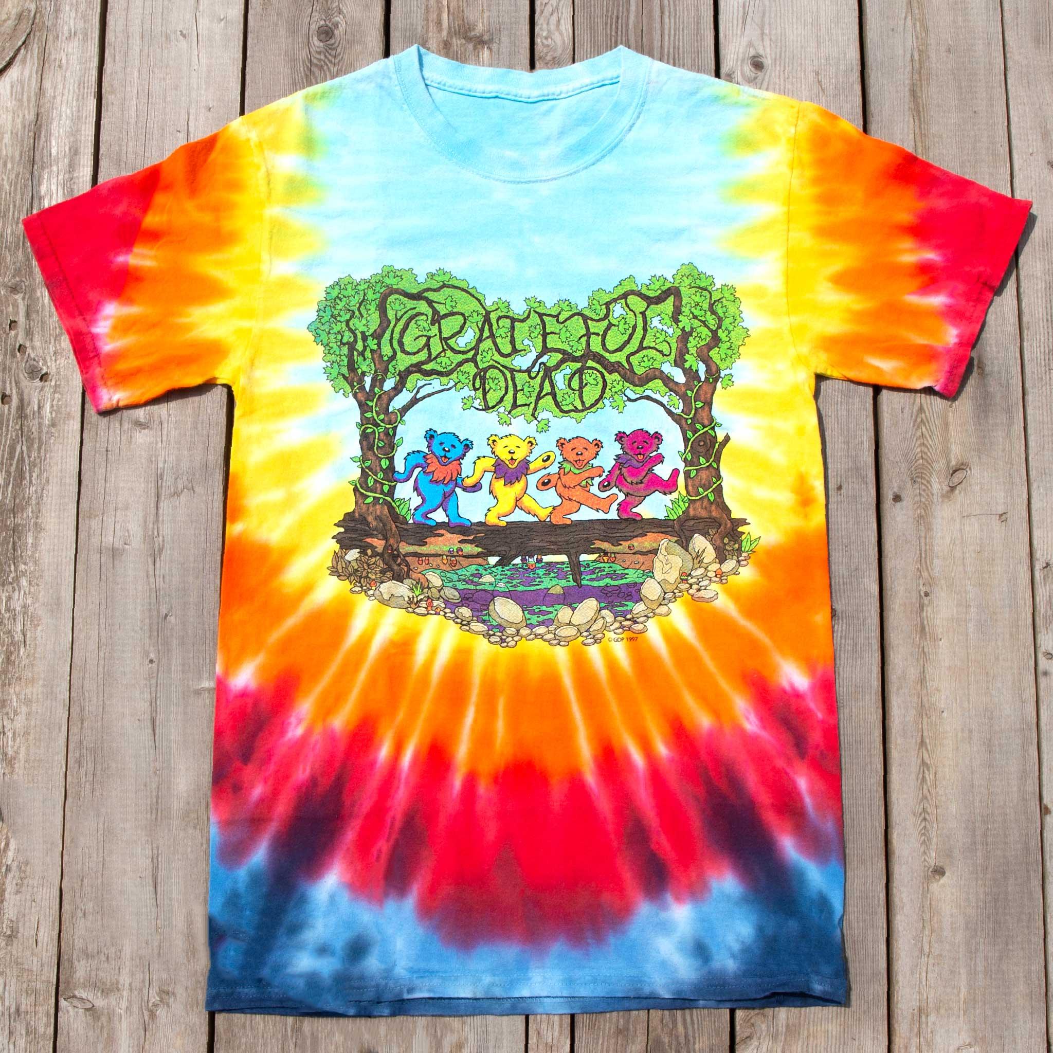 Grateful Dead Starry Bears Tie Dye T-Shirt – Cosmic Corner
