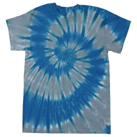 Silver Royal Swirl Tie Dye T-Shirt