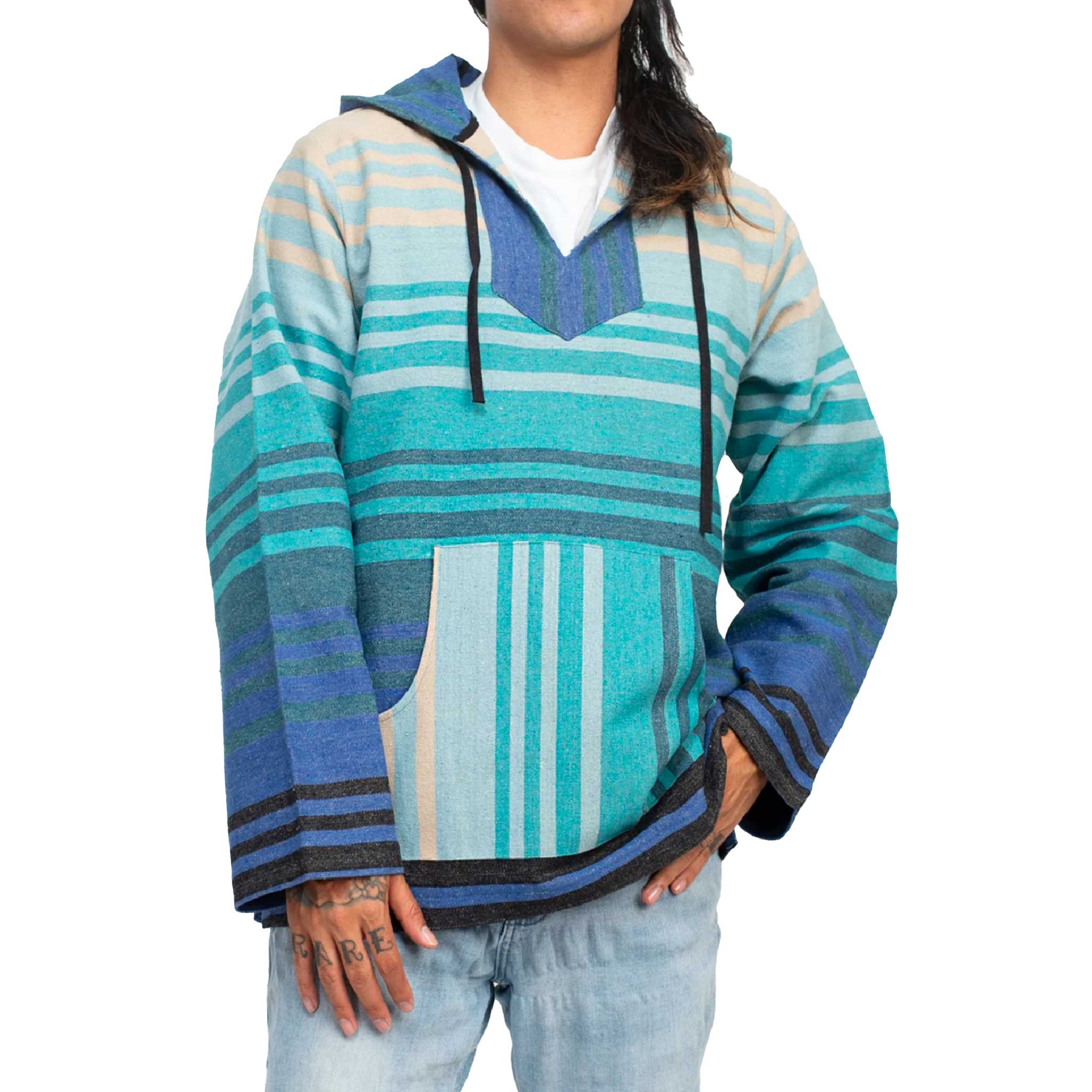 Light blue drug clearance rug