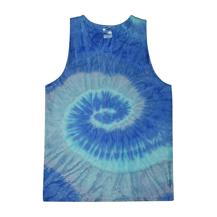 Marine Swirl Tie Dye Tank Top