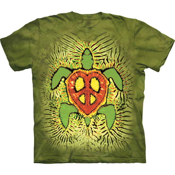 Rasta Peace Turtle Tie Dye T Shirt