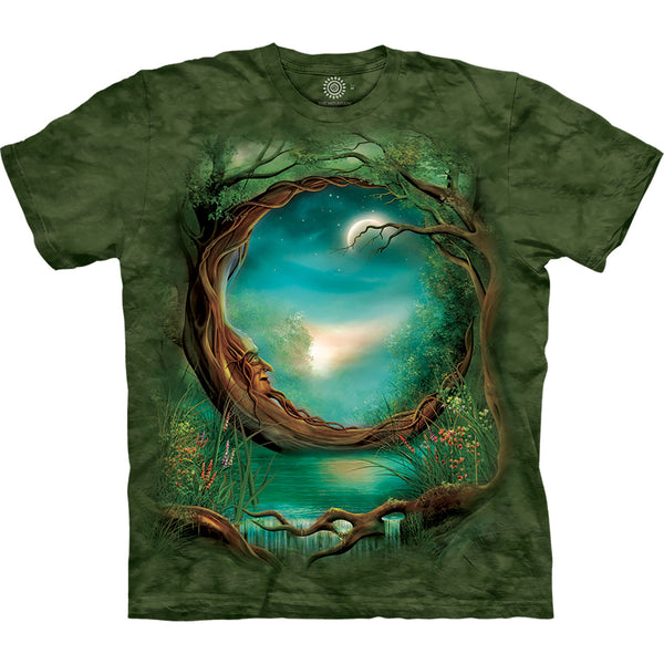 Moon Tree Tie Dye T Shirt