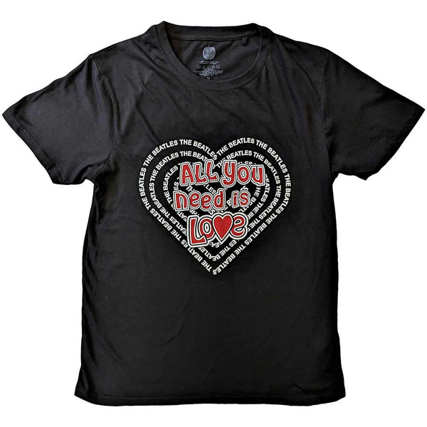 The Beatles All You Need is Love Heart T Shirt