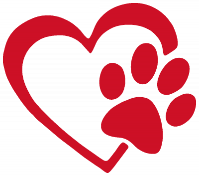 Heart Paw Vinyl Sticker