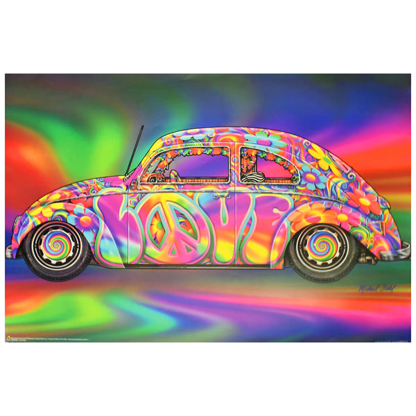 Love Bug Non-Flocked Blacklight Poster