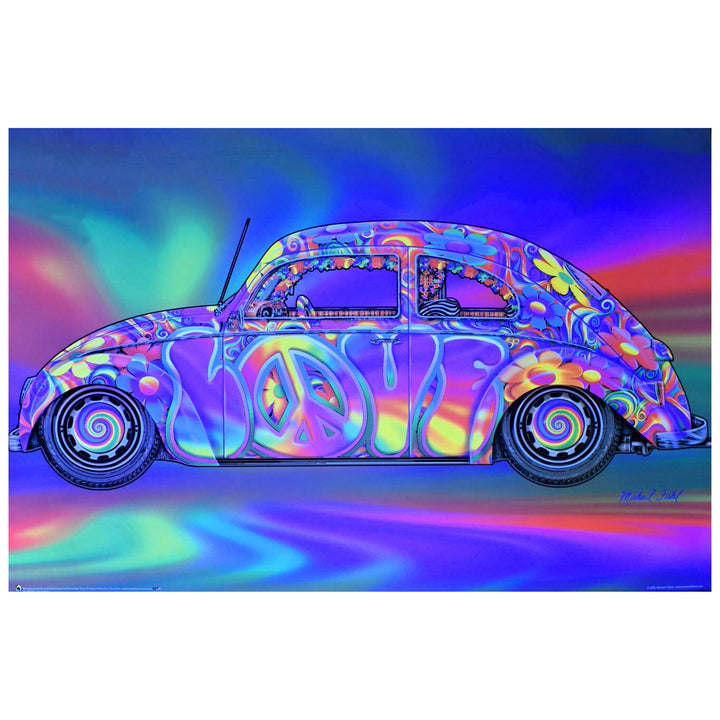 Love Bug Non-Flocked Blacklight Poster