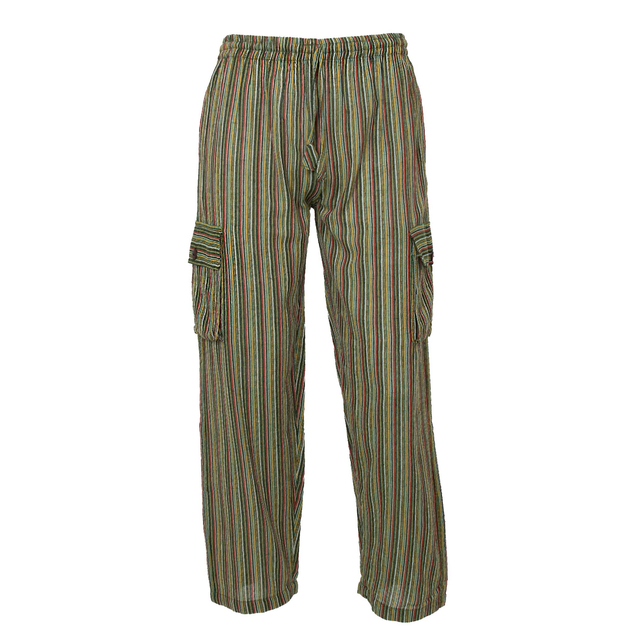 Striped Hippie Harem Pants - Blue Dream