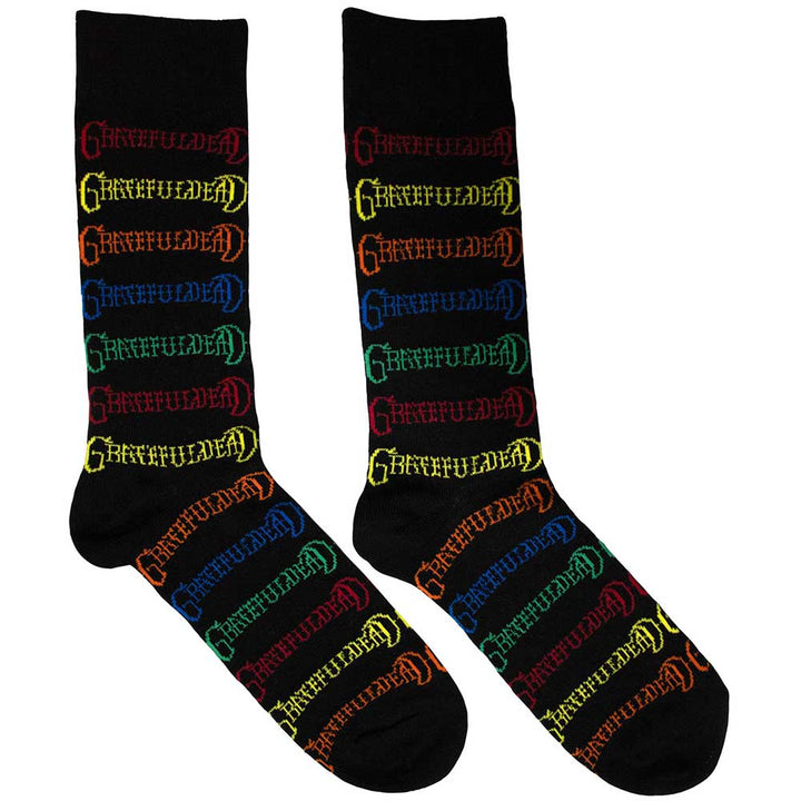 Grateful Dead Colored Logos Socks