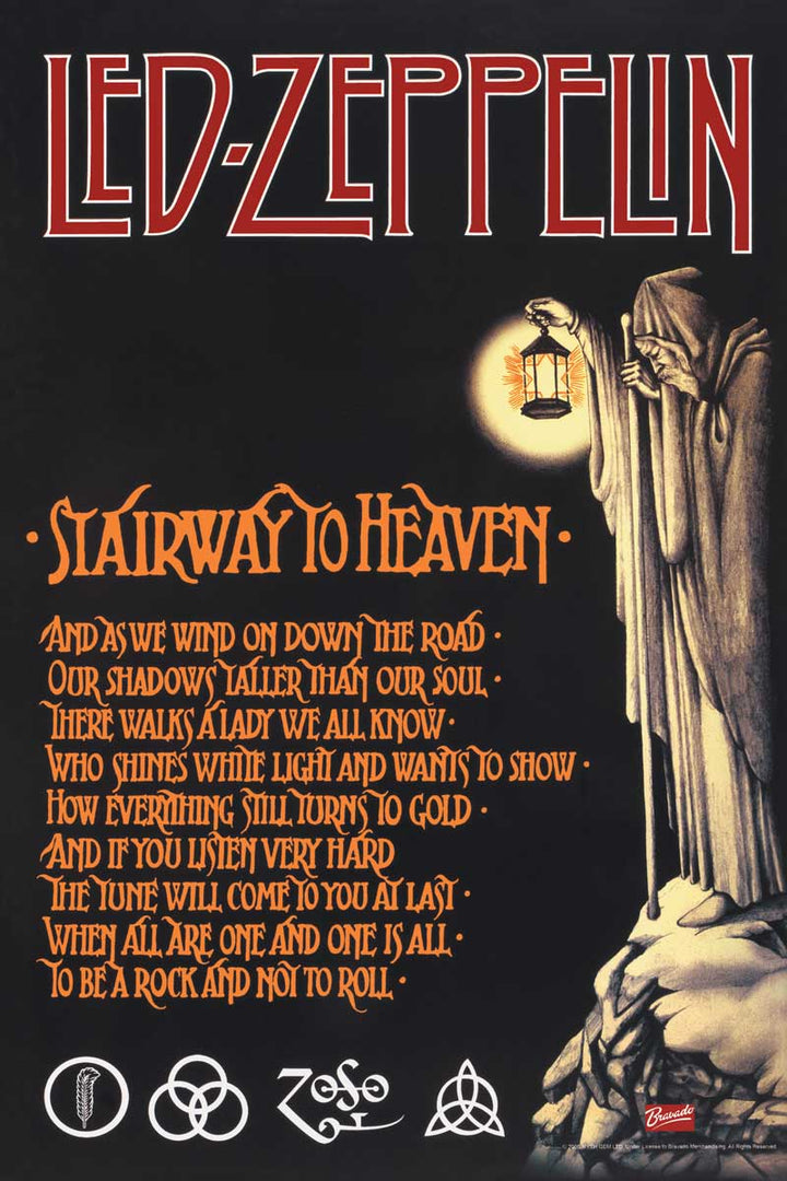 Led Zeppelin Stairway to Heaven Poster