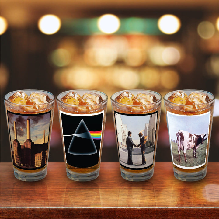 Pink Floyd Album Cover Pint Glass Set