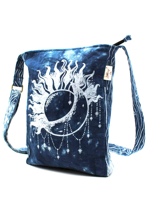 Sun and Moon Bucket Shoulder Bag