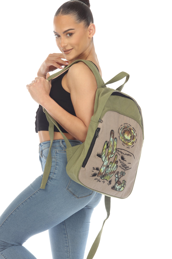 Desert Sage Tie Dye Patch Backpack