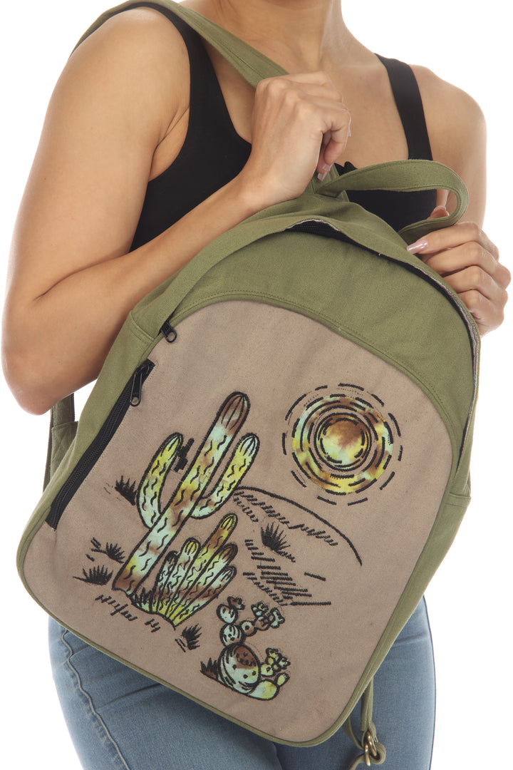 Desert Sage Tie Dye Patch Backpack