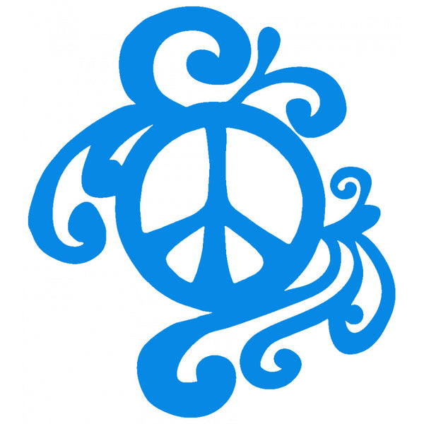 Art Nouveau Peace Sign Vinyl Sticker