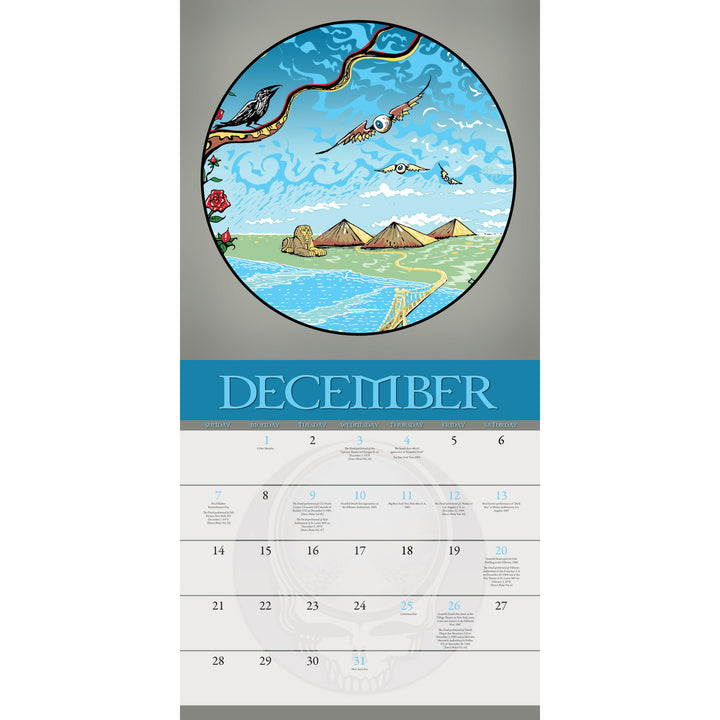 Grateful Dead 2025 Wall Calendar dec