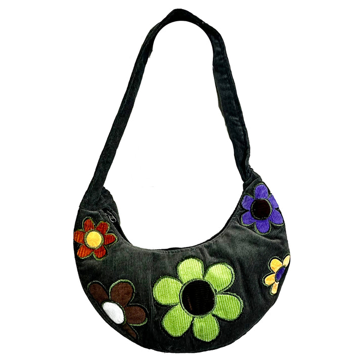 Daisy Moon Corduroy Shoulder Bag
grey
