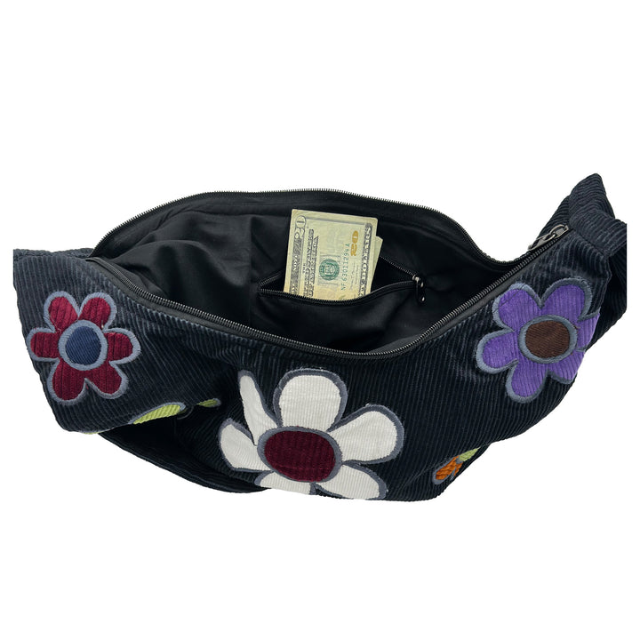 Daisy Moon Corduroy Shoulder Bag
inside