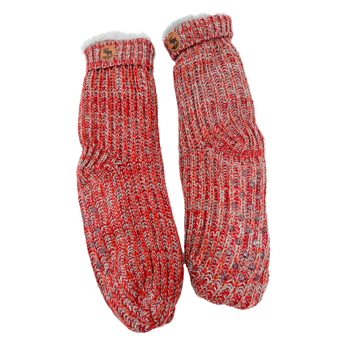 Fireside Sherpa Lined Socks Red