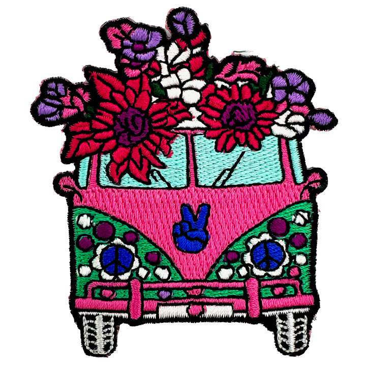 Floral Peace Bus Patch