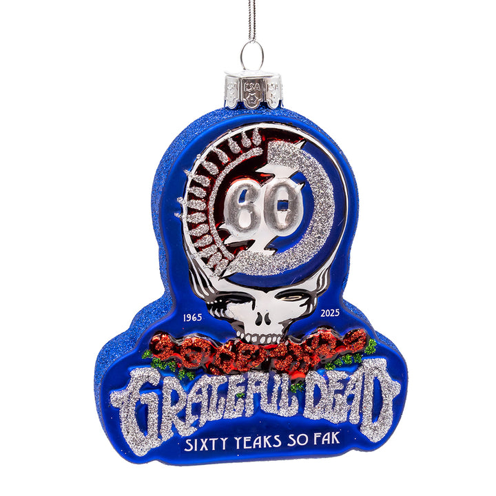 Grateful Dead 60th Anniversary Glass Ornament
