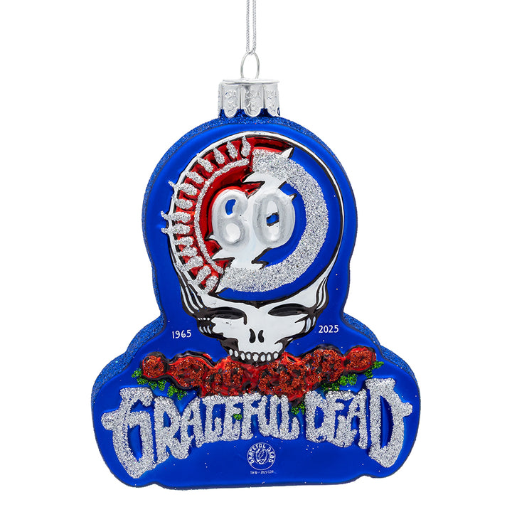 Grateful Dead 60th Anniversary Glass Ornament