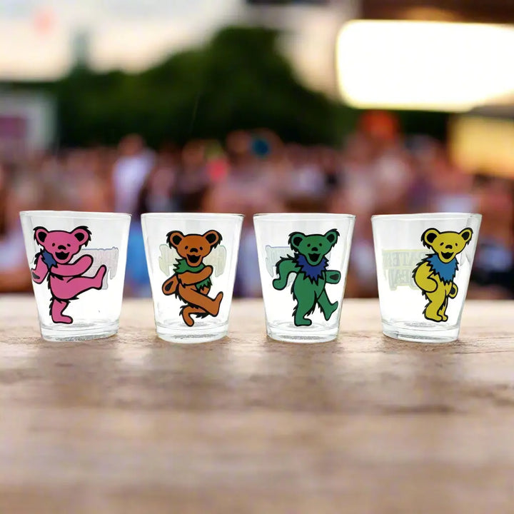 Grateful Dead Dancing Bears Shot Glass Set : Hippie Shop