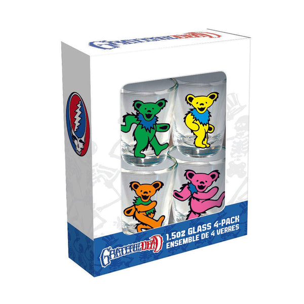 Grateful Dead Dancing Bears Shot Glass Set