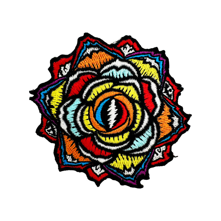 Kaleidoscopic Flower Bolt Patch