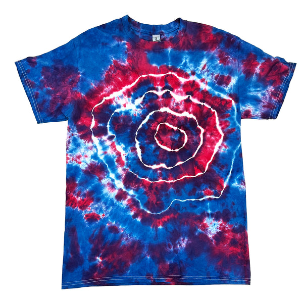 Patriotic Geode Tie Dye T Shirt