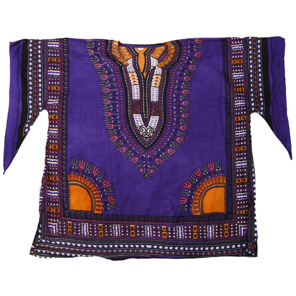 Traditional Style Purple Dashiki