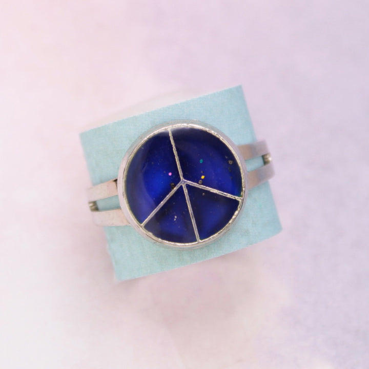 Vibe Check Peace Sign Mood Ring