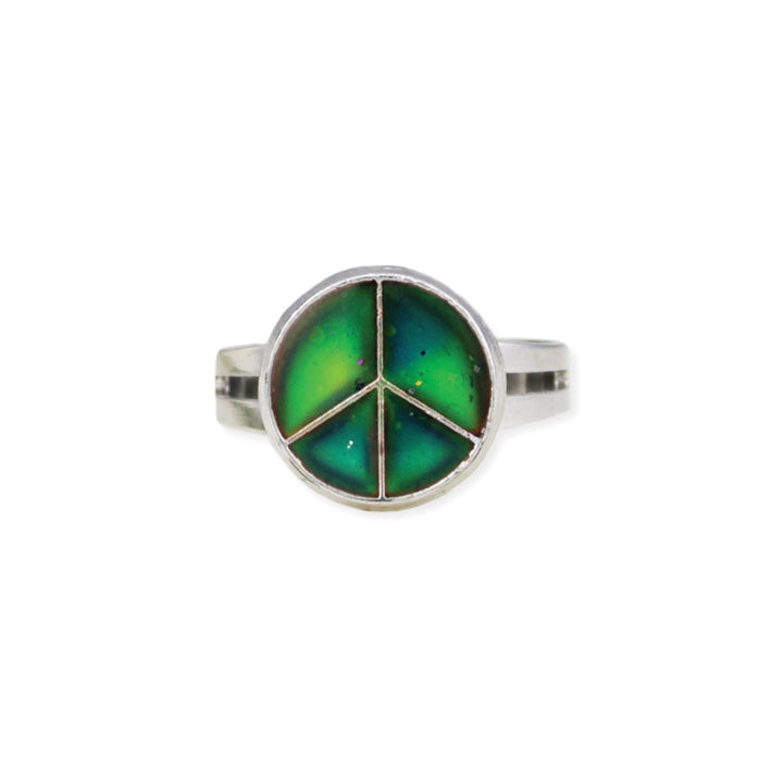 Vibe Check Peace Sign Mood Ring