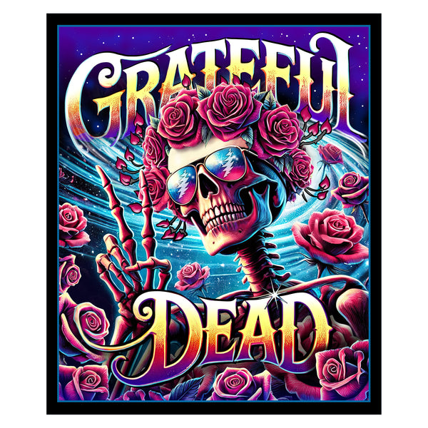 Grateful Dead Bertha Galaxy Fleece Blanket