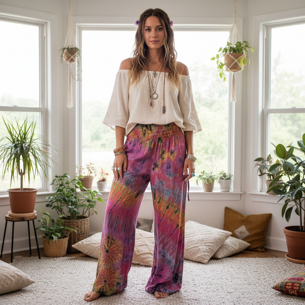 Sundrift Tie Dye Pants on model