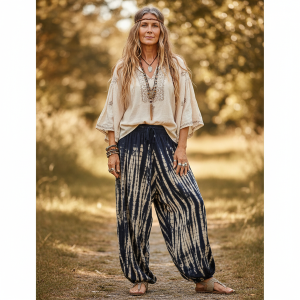 Tie Dye Wide Leg Pants