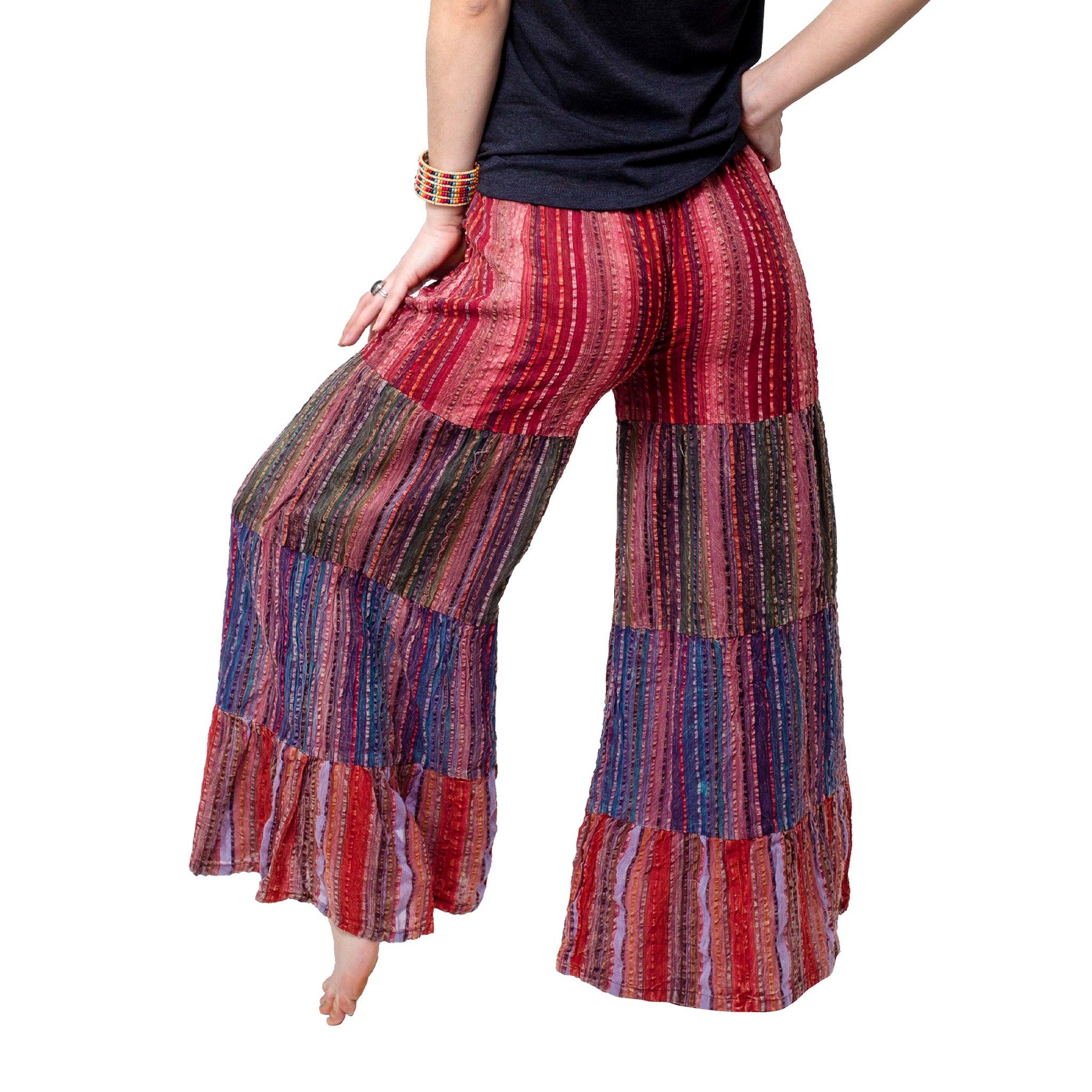 Lunar Bay Over Dyed Seersucker Pants | Hippie Shop