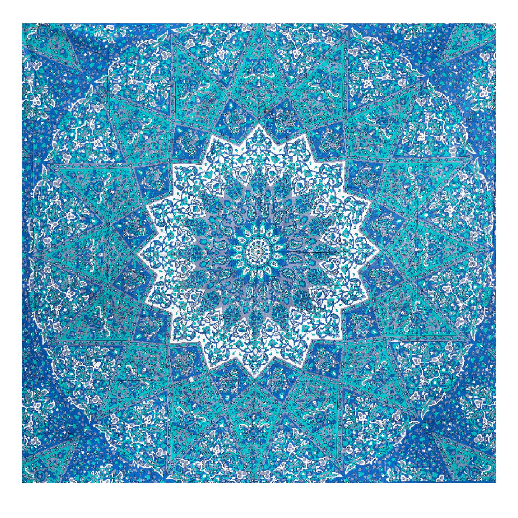 Blue discount mandala tapestry