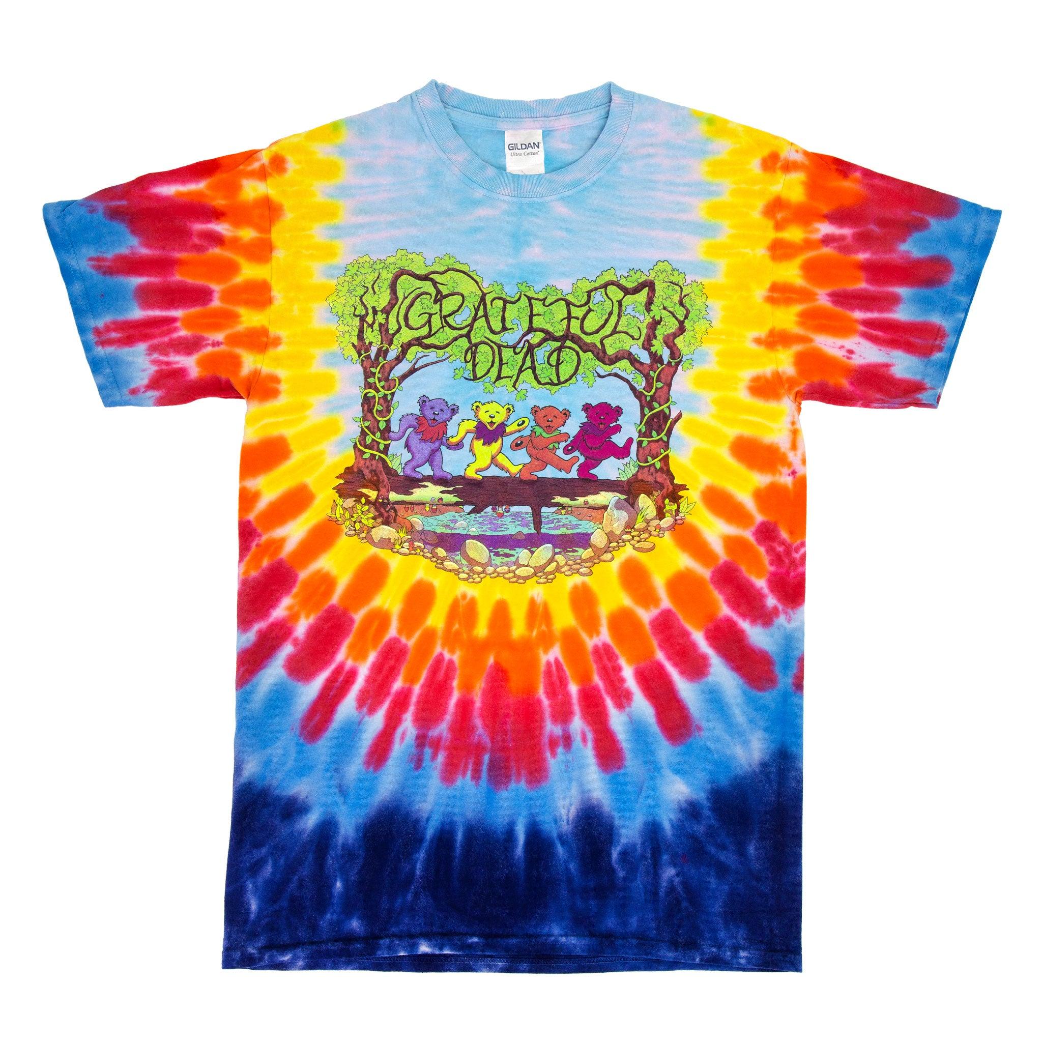 Sundog Men's Grateful Dead Circle Bears Tie-Dye T-Shirt 4XL