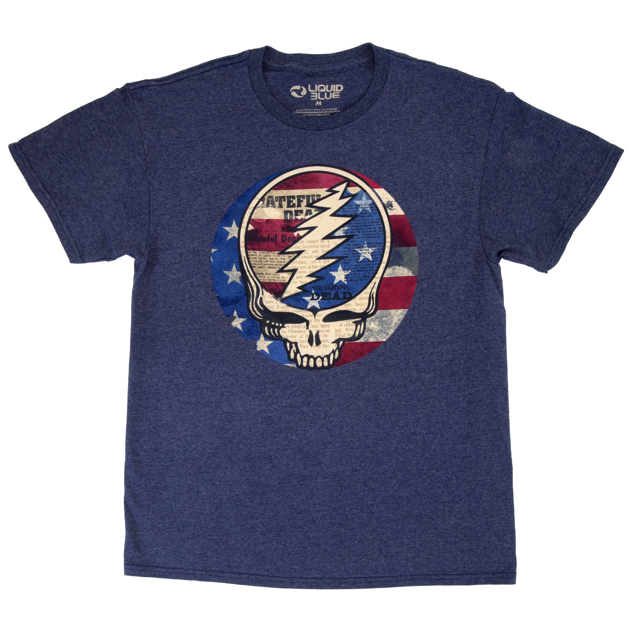 Liquid Blue Steal Your Wheel Grateful Dead Tie Dye T Shirt L