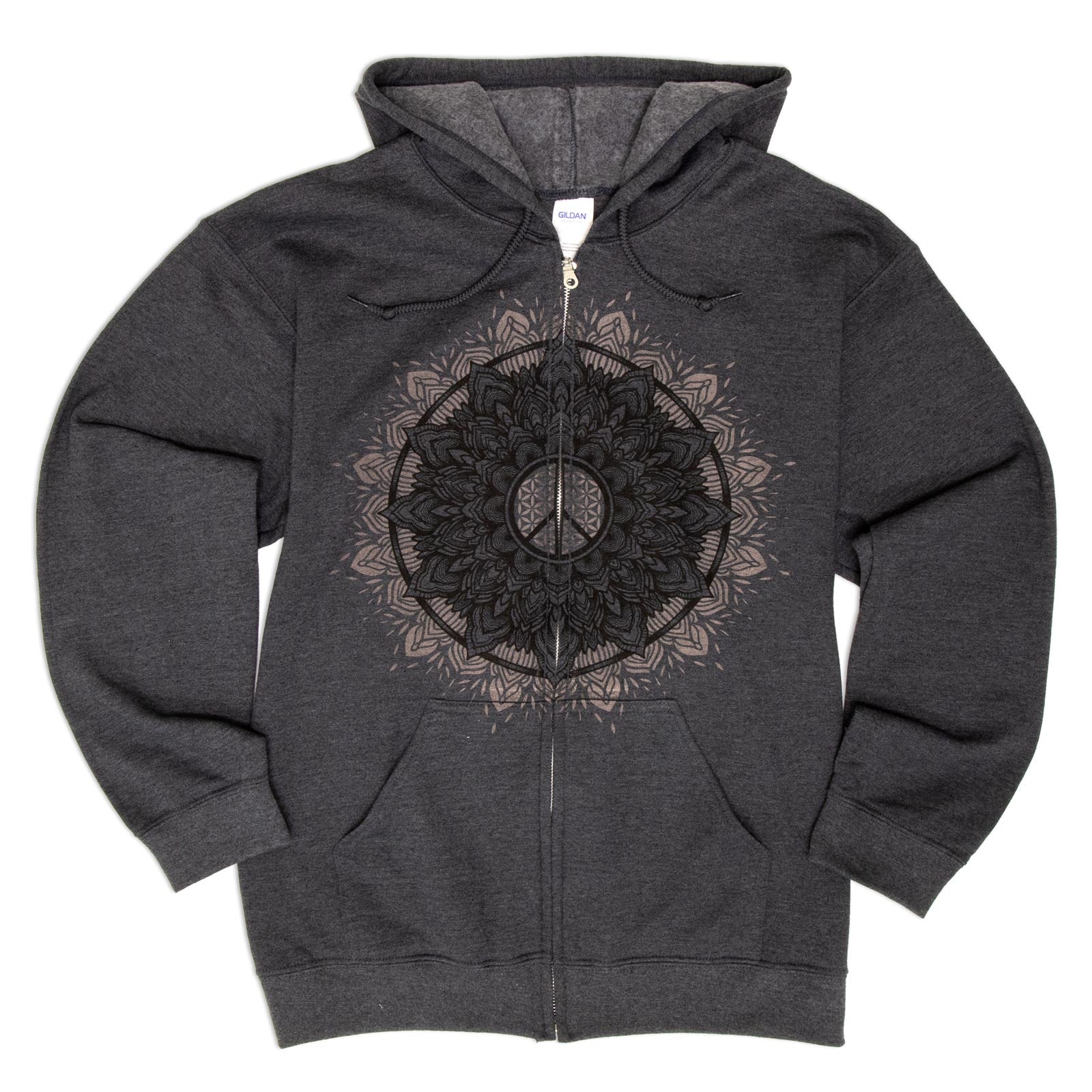 Peace Cosmos Mandala Zip Up Hoodie – Hippie Shop