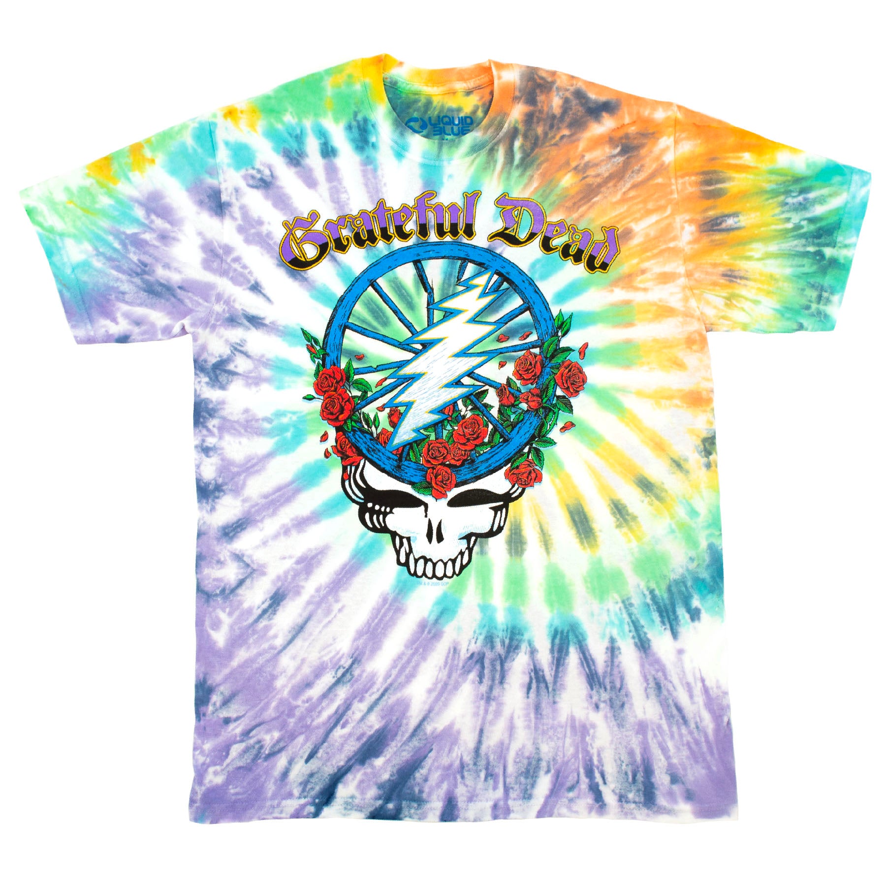 Grateful Dead Steal Your Face Tie Dye T-Shirt Multi