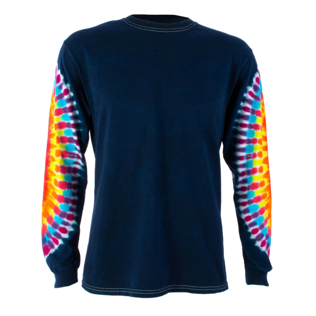 Psychedelic Sleeves Tie Dye Long Sleeve T Shirt – Hippie Shop